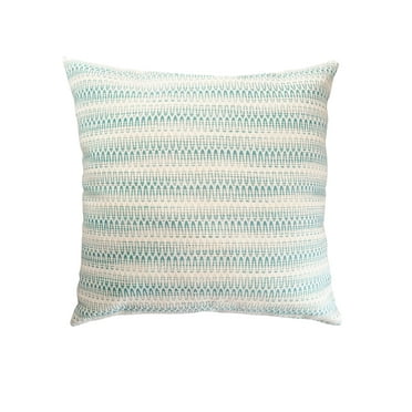 Summer Twist Aqua 24x24 Indoor Outdoor Pillow