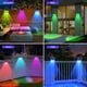 thumbnail image 4 of Yuarrent Lámpara solar de jardín con 10 horas de luz solar nocturna para cercas Luz solar de pared impermeable Iluminación y accesorios 3 colores de luz 2 piezas, 4 of 6