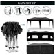 thumbnail image 4 of 10'x20' toldo plegable con 6 paredes laterales extraíbles refugio de eventos al aire libre UPF 50+ gazebo carpas portátiles para fiestas camping de playa, 4 of 5