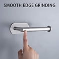 thumbnail image 5 of 3M Adhesive No-Drill Toilet Paper Holder for Bathroom and Washroom, Brushed Nickel Stainless Steel Wall Mount Roll Dispenser, Easy Installation, 5 of 7