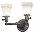 thumbnail image 2 of Meyda Tiffany 50624 13" Wide 2 Light Vanity Light - Nickel, 2 of 5