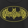 thumbnail image 2 of Girl's Batman Cheetah Print Logo  Graphic Tee Black Medium, 2 of 4