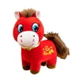 thumbnail image 3 of Peluche de caballo del año 2026, adorable bendición de recuerdo Cara sonriente de 14 cm, 3 of 9