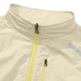 thumbnail image 6 of Men's Stand Collar Air Conditioning Jacket Nylon Spandex Sleeveless Vest Breathable Quick Dry Lightweight for Hiking Fishing Travel Workout Outdoor | Zenithor,Beige L, 6 of 9