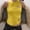 #Yellow(New), variant on PNTUTB Women's Fashion Solid Color Pleated Heart Shaped Cutout Casual Round Neck Sleeveless Tops