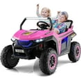 thumbnail image 1 of OLAKIDS 2 Seater Kids Ride On UTV, 12V Electric Truck Car with Remote Control, Power Wheel, Battery Powered Vehicle with Music, 4 Wheels Suspension, Bluetooth, MP3, USB, FM, Horn, 1 of 9