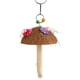 thumbnail image 5 of Soporte oscilante de cáscara de coco para loros, juguetes multifuncionales para masticar cáscara de coco resistente a mordeduras y seguros para pájaros, 5 of 5