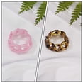 thumbnail image 2 of Creative Resin Craft Rings for Decor Assorted Color 6pcs Unique Chain Modeling Friendly to Skin, 2 of 8