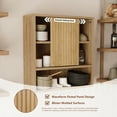 thumbnail image 6 of Bathroom Wall Cabinet Above Toilet Storage，Wall Mounted Storage with Adjustable Shelves, Space-Saving Modern Design for Bathroom & Laundry Room ，Kitchen，Dining Room, Living Room, 6 of 9