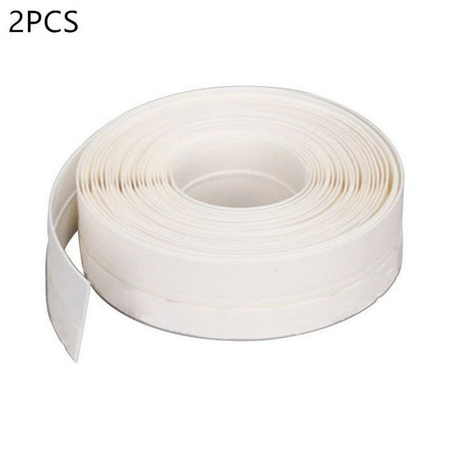 Soundproof Weather Stripping Door Kit – White - 40 Feet Self Adhesive Weatherstrips– Wind Dust Draft & Insect Proof – Insulation - Rubber Door Strips to Seal Door Crack