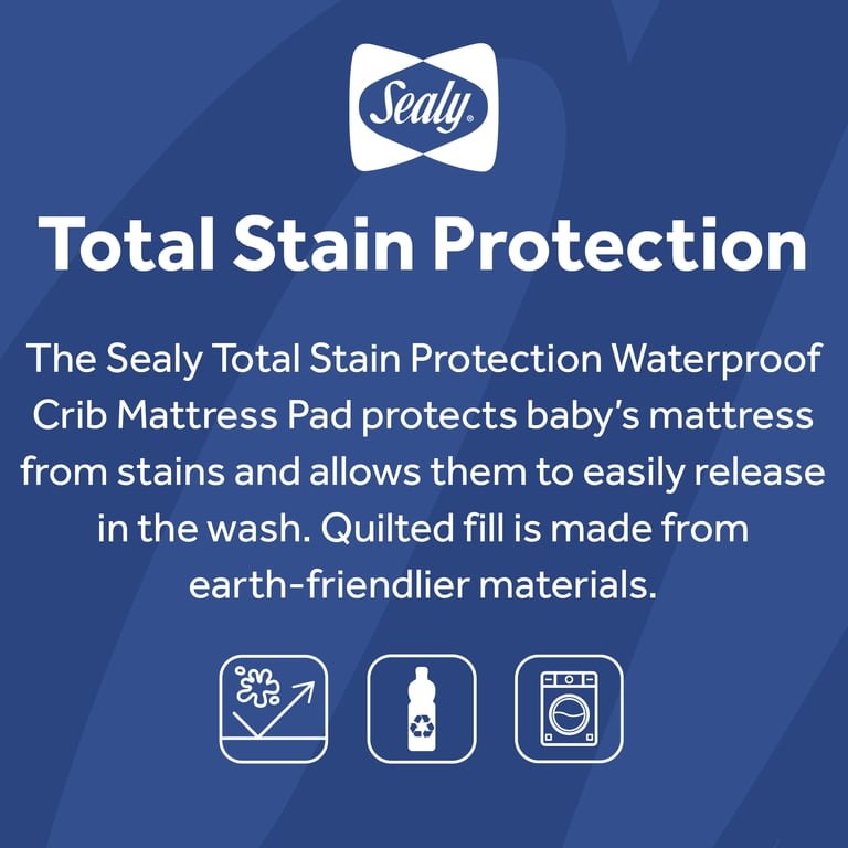 Total Stain Protection Crib Mattress Pad, 52x28 photo 4