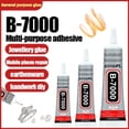 thumbnail image 5 of B-7000 Glue for Bonding Mobile Phone, 15ml Super Adhesive Clear Semi Fluid Transparent Glues for Tablet, Metal, Wood, Pearls, Jewelry, Rubber, Rhinestones, Leather and Textile, 5 of 7