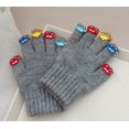 thumbnail image 1 of Guantes cálidos y cómodos para niños con cinco dedos pegatinas coche personalidad bebé guantes Otoño e Invierno niños y niñas Dedo de punto mano, 1 of 3