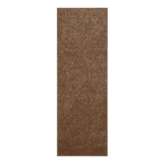 Furnish My Place Brown 4' x 8' Solid Color Rug Runner, Made In Usa, Living Room, Indoor