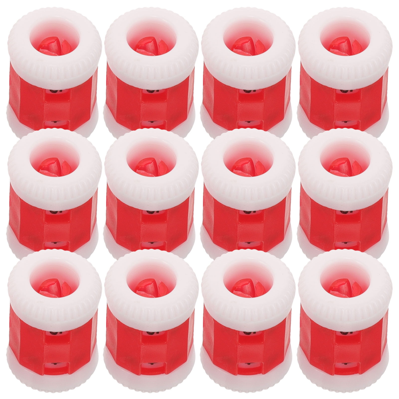 KALLORY 100 Pcs Red Flexible Markers for Knitting Crochet Crafting Projects Accessories