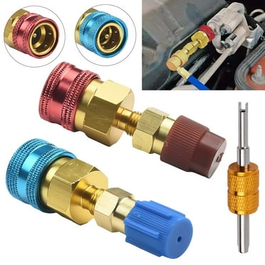 chengsi R1234YF to R134a Quick Coupler Adapter Car Low Side Air Conditioning Fitting Kit