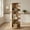 Natural, variant on Spaco 3-Tier Rotating Bookshelf - 360° Swivel Anti-Fall, Easy Access Home Organizer, White