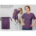 thumbnail image 6 of oneOone Cotton Cambric Purple Fabric Block Fabric For Sewing Printed Craft Fabric By The Yard 42 Inch Wide, 6 of 6