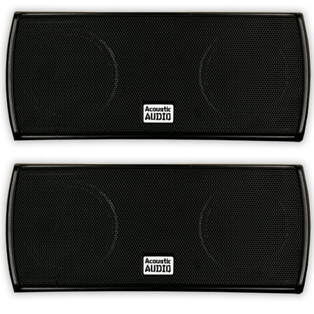 Acoustic Audio AA32CB Mountable Indoor Speaker Pair 600 Watts Black