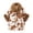Khaki, variant on Fewfanhot Faux Fur Trim Cute Cow Print Poncho Cape, Warm Fleece Lined Open Front Wrap Coat for Women Winter