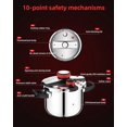 thumbnail image 6 of 8 Qt  Cooker Stainless Steel,  Cooker with -Hand Locking, Dual Locking Safety System, [3-In-1]Compatible with Gas & Induction,  Cooking for Large Meals, 6 of 6
