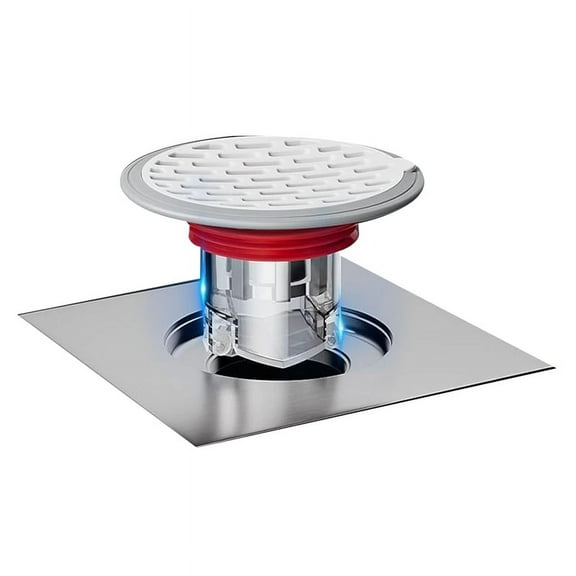 Shower Floor Drain Backflow Preventer-One Way Valve, Sewer Anti-Odor Cover (Installation : 32-75mm/ 1.26-2.95 In)