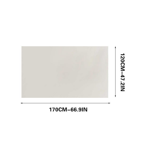 Mantel de plástico desechable - Funda blanca lavable resistente al aceite para mesas de centro de restaurante • 4,5x8,9 pies