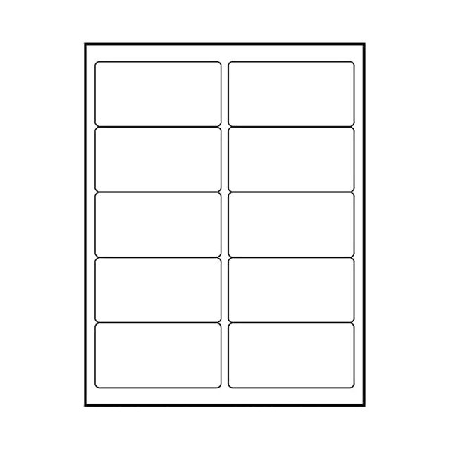 Premium Label Supply Etiquetas adhesivas blancas para direcciones, 2 x 4 pulgadas, compatibles con láser/inyección de tinta (10 etiquetas/hoja), 100 hojas en total, 1000 etiquetas adhesivas