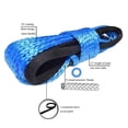 thumbnail image 2 of 1/4''x50' Truck Boat Emergency Replacement Car Outdoor Accessories Synthetic Winch Rope Cable ATV UTV 7700lbs 12 Strand String ,Easy to Carry, 2 of 7