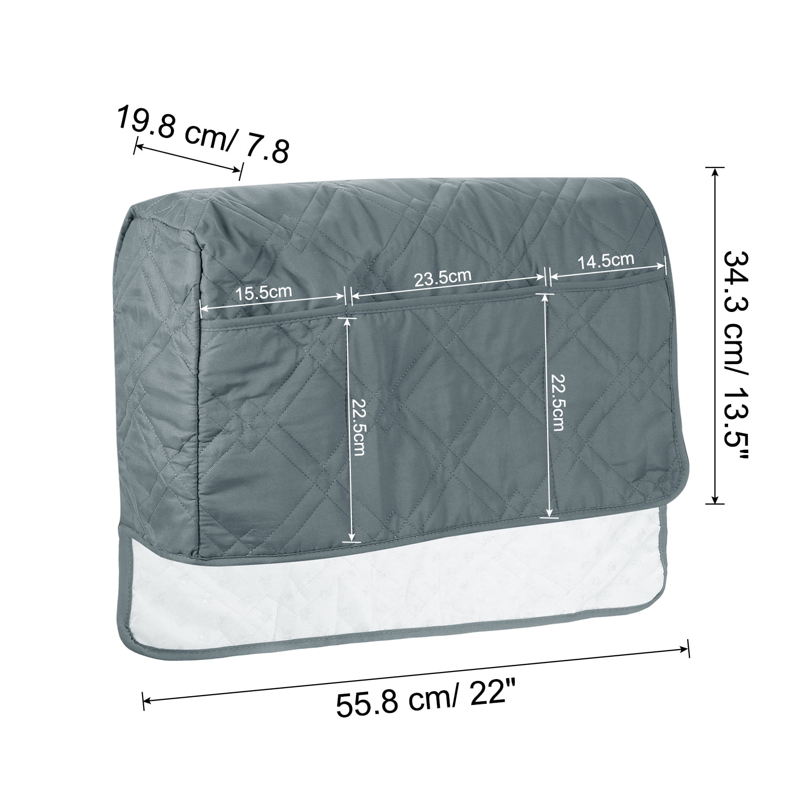 Unique Bargains Sofa Armrest Organizer Non-Slip Caddy Polyester Gray