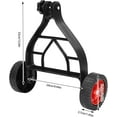 thumbnail image 2 of Portable Adjustable Mower Support Wheel Manual Trimmer Support Wheel Lawn Mower Auxiliary Wheel Push Behind Weed Trimmer for Grass Cutter Brush Cutter Garden, 2 of 9