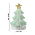 thumbnail image 2 of Tabletop Christmas Night Light, Lighted Mini Glass Christmas Tree with Star Topper, Festive Holiday Centerpiece for Home Mantel Shelf Office Desk Party Decoration, 2 of 7