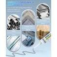 thumbnail image 3 of Silicone Caulk & Sealant Gray, 100% Waterproof Silicone Sealant, Shrink & Crack Proof, Silicone Caulking for Kitchen, Bathroom, RV, Interior & Exterior Use, 10.2 FL. OZ/300ML, 4 Pack, 3 of 14