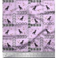 thumbnail image 1 of Soimoi Cotton Cambric Fabric Geometric Shapes & Dinosaur Animal Printed Fabric 1 Yard 56 Inch Wide, 1 of 1
