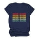 thumbnail image 2 of Tops Para Mujer Elegante Blusa Casual Letra Impresa Jersey Camiseta de Manga Corta Odeerbi  ODB164143, 2 of 6