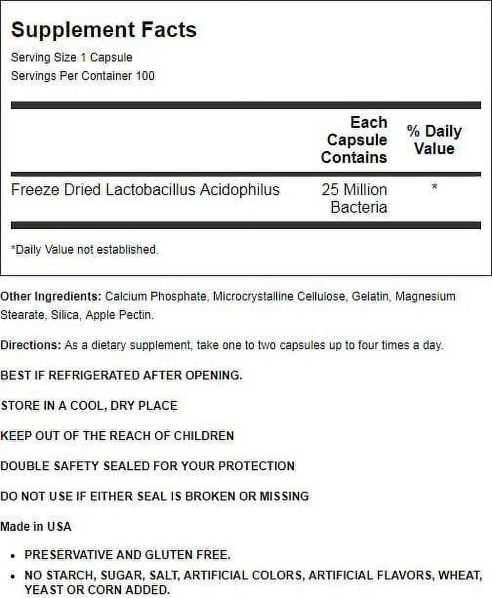 Nature's Blend Freeze Dried Lactobacillin Acidophilus