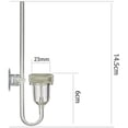 thumbnail image 3 of Difusor de Co2 para acuario, sistema atomizador de Co2 para acuario, mini difusor de Co2 acrílico transparente para pecera, planta de agua acuática, L, 3 of 5