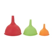 Farberware Professional Silicone Funnels, 3-pieces in Assorted Colors