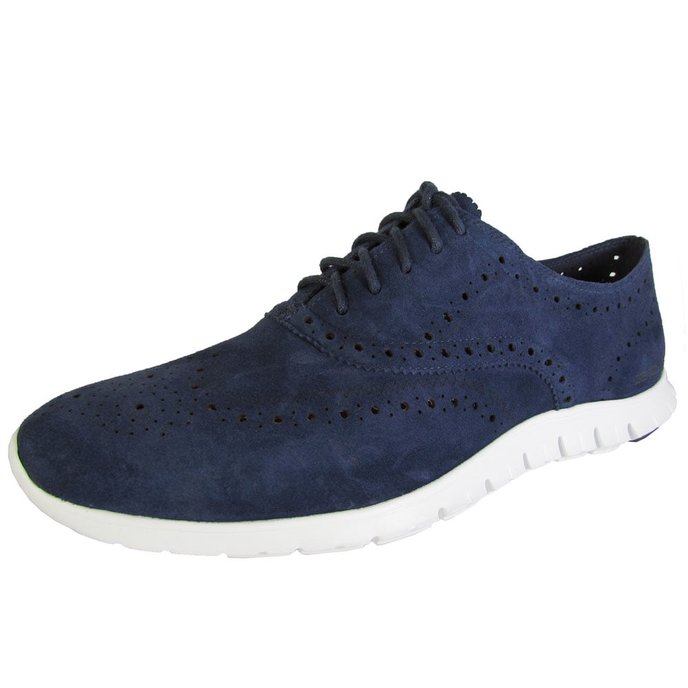 cole haan zerogrand wingtip oxford white