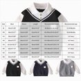 thumbnail image 4 of WXFAZCVU Boys Shirts Lapel Button Down Long Sleeve Pullover Fall Clothes Daily School Wear Size 12-18 Months, 4 of 4