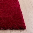 thumbnail image 4 of SAFAVIEH California Plush Solid Shag Runner Rug, Red, 2'3" x 7' - Modern Design, Red, Non-Shedding & Easy Cleaning, Ultra Plush Thick Pile, Ideal for Living Room, Bedroom, Entryway, Hallway, 4 of 13