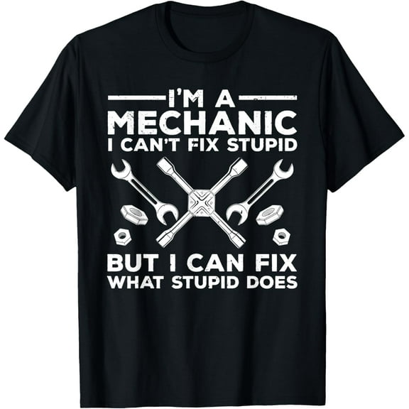 Funny Mechanic For Men Dad Car Auto Diesel Automobile Garage T-Shirt