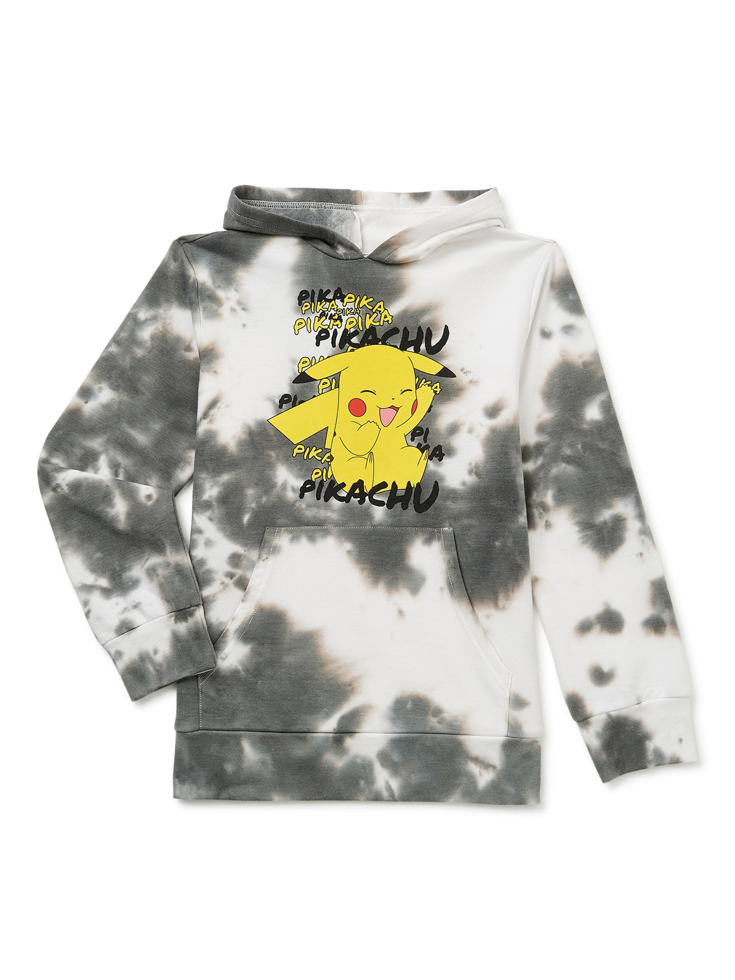 Pokemon Hoodie Boys Kids Game Gifts Pikachu Black Jumper Pullover 
