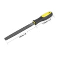 thumbnail image 2 of 6" / 8" / 10" Second Cut Grade High Carbon Hardened Steel Flat Mill File with Handle, 2 of 5