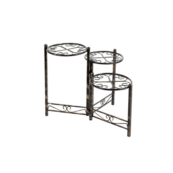 Soporte para plantas Ore International LB-1704 LB-1704 62 cm, color negro