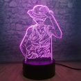 thumbnail image 1 of Hpqnl-3d Illusion Anime Light One Piece Luffy Figure para fanáticos / niños One Piece 3d Nightlight 16 colores Lámpara de decoración con control remoto, One Piece Manga Feliz Sencillez, 1 of 1