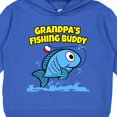 thumbnail image 3 of Inktastic Grandpa's Fishing Buddy (blue) Toddler Hoodie, 3 of 4