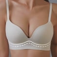 thumbnail image 4 of She Curve Jelly Bra Women Seamless Bras Thin Solid Color Underwear Push Up Lingerie Wireless Bralette Girl Fashion Brassiere Tube Top(A-White,M), 4 of 8