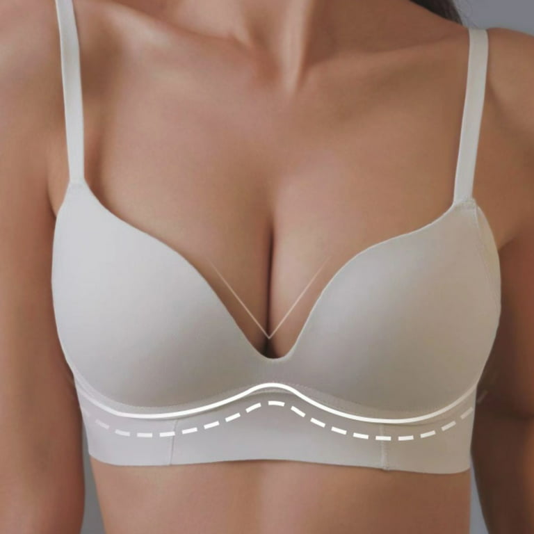 noarlalf bras for women women's t shirt bra with push up padded bralette  bra without underwire seamless comfortable soft cup bra underwear women 