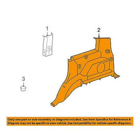 - Jeep CHRYSLER OEM 09-12 Liberty Interior-Rear Quarter Trim Left 1BS38XDVAF